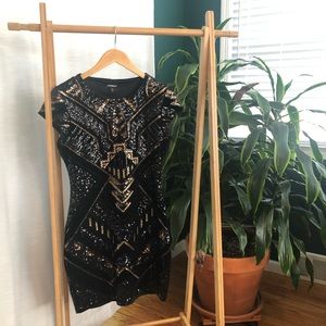 Express Sequin Cocktail Dress